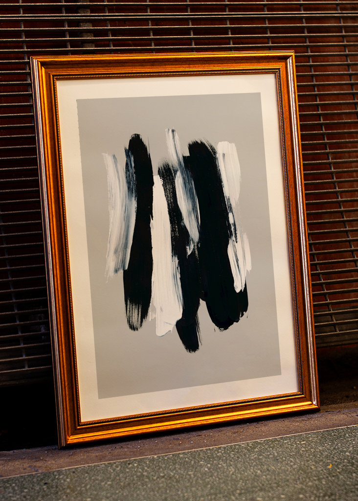 Abstraktní tahy štětcem 12