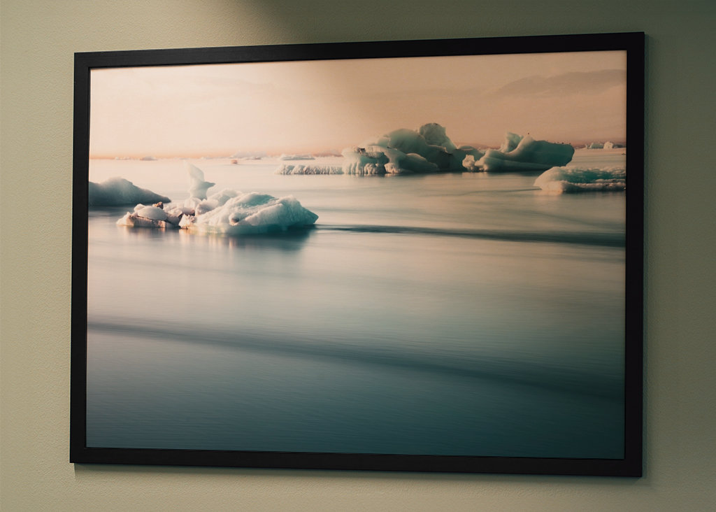 Gletsjerlagune på Island