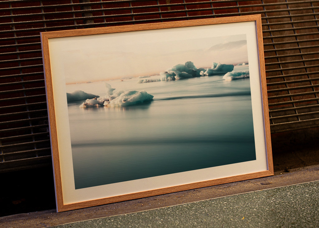 Gletsjerlagune på Island