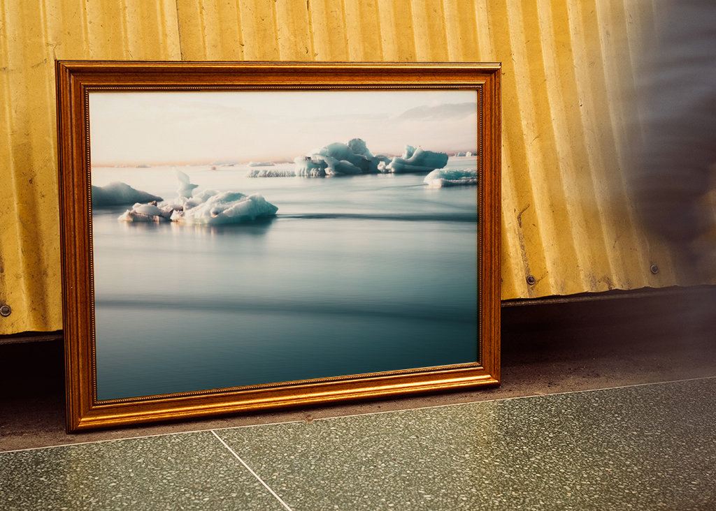 Gletsjerlagune på Island