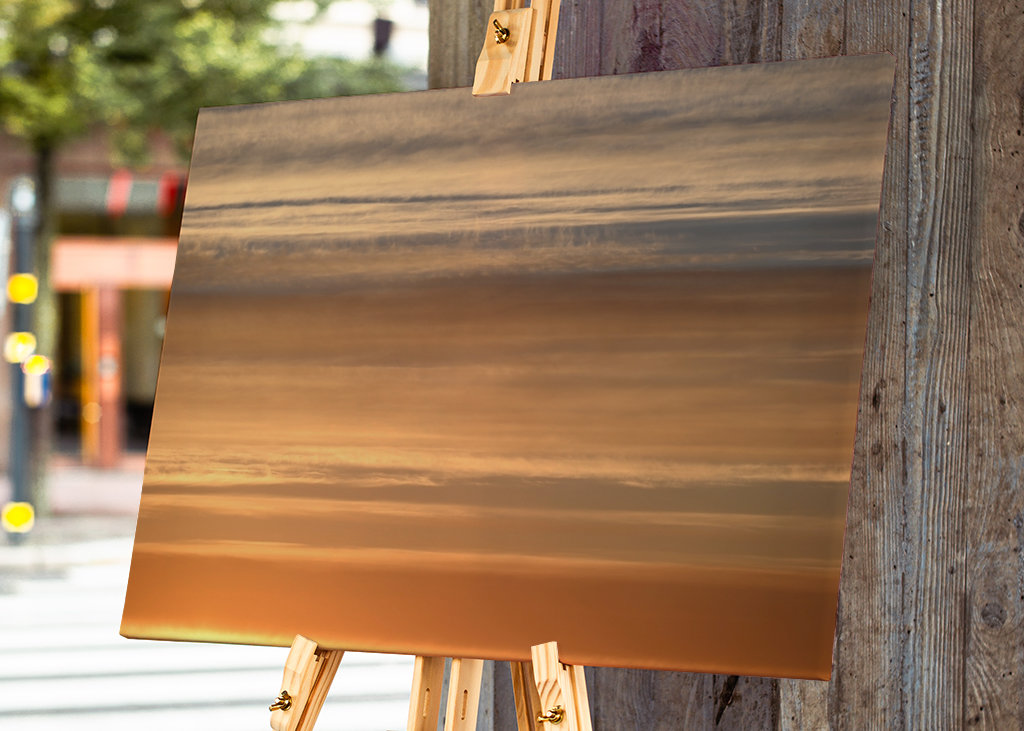 Barevné pruhy na obzoru