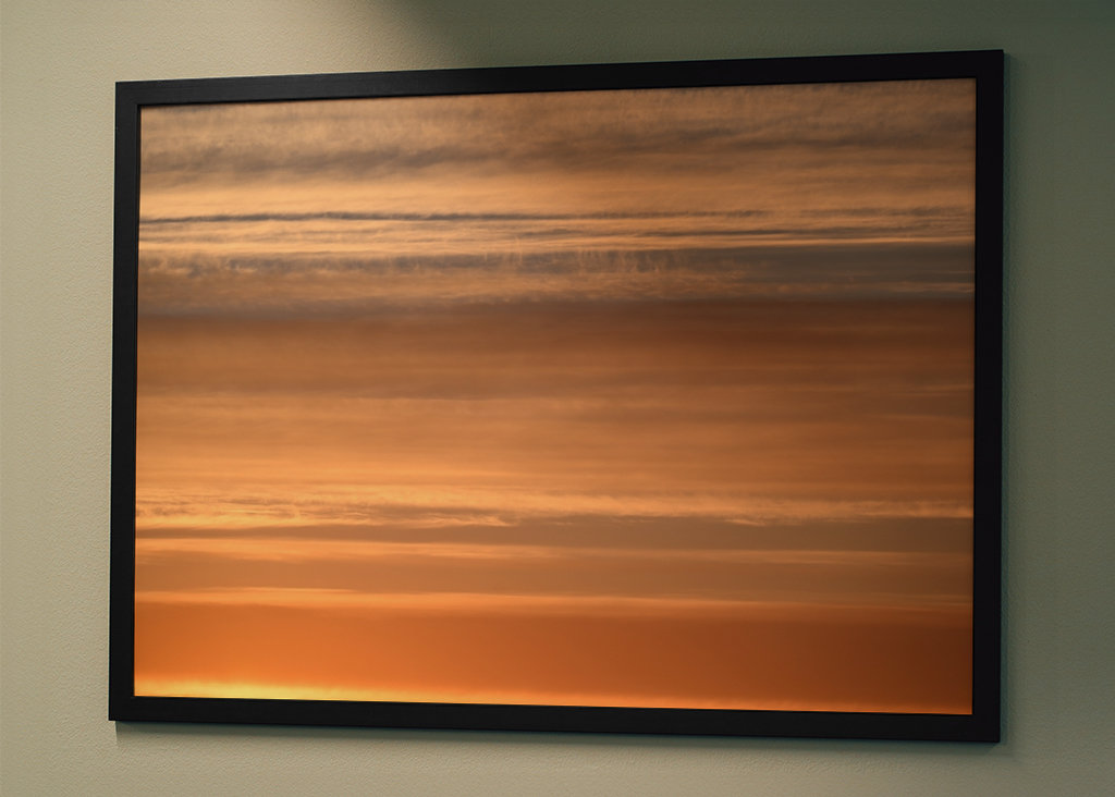 Barevné pruhy na obzoru