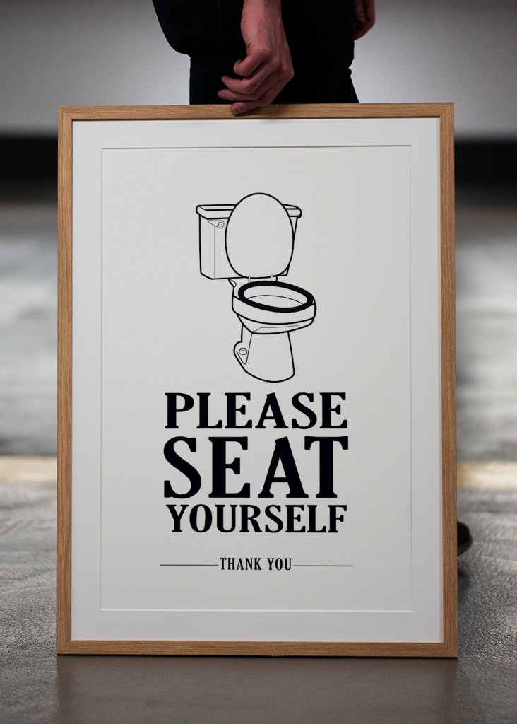 Ole hyvä ja istu itsellesi Juliste