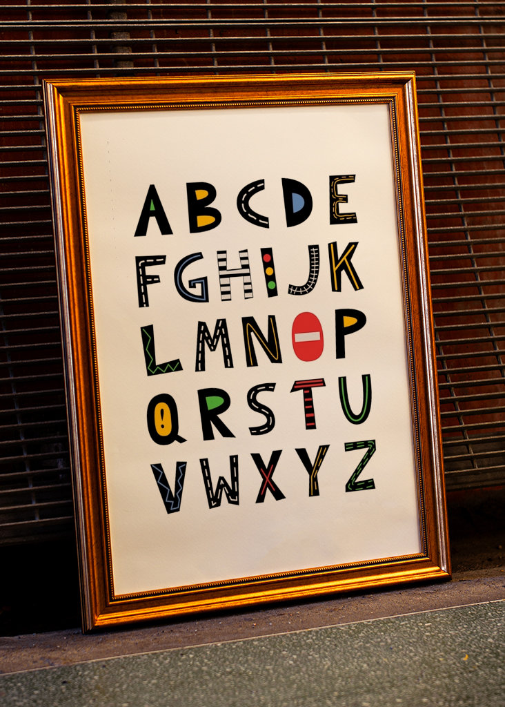 Alphabet poster