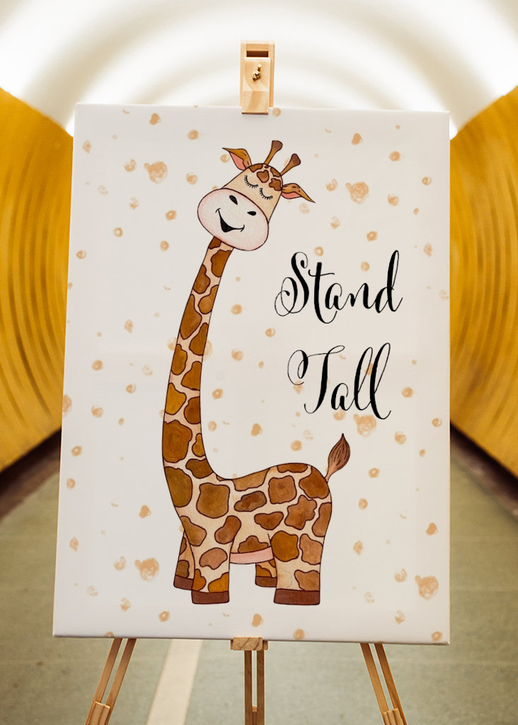 Postavte se na žirafu vysokou