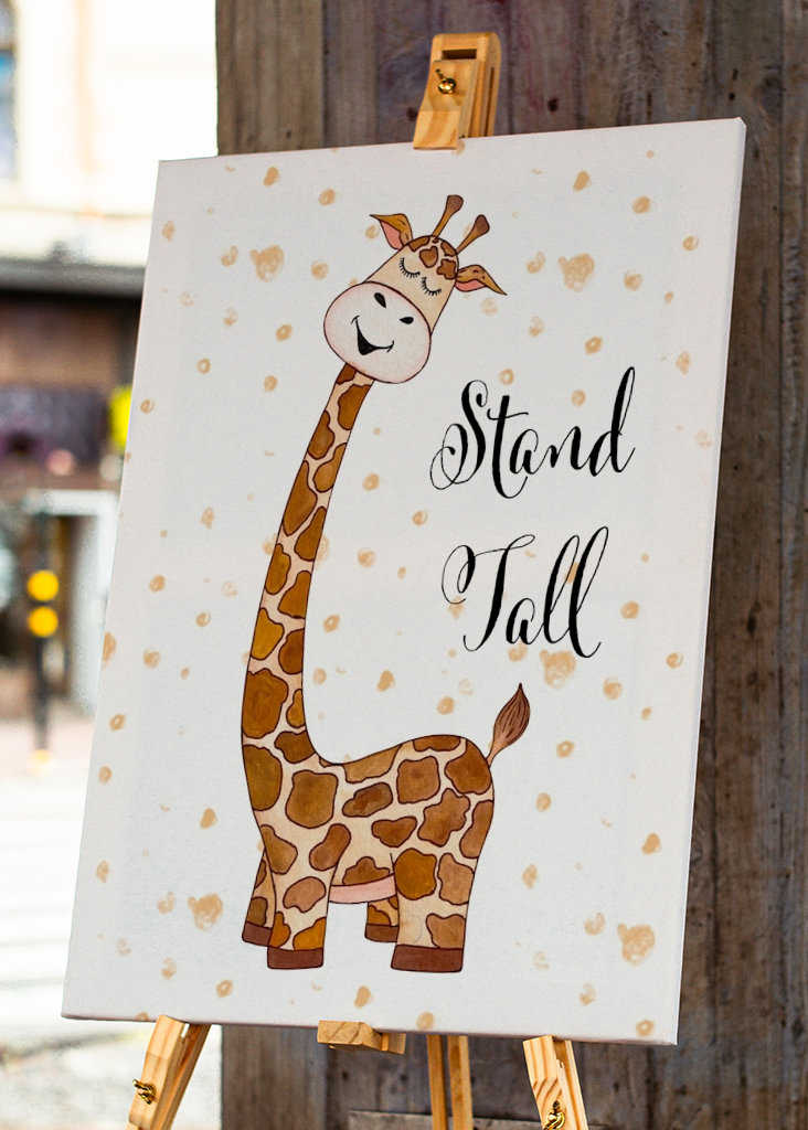 Postavte se na žirafu vysokou