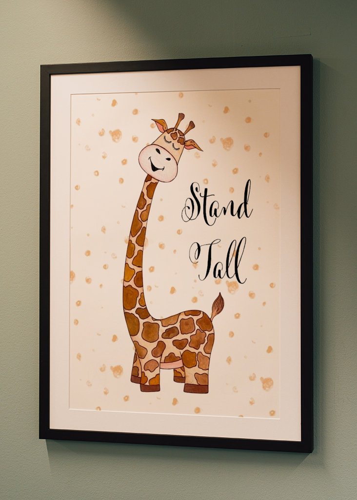 Postavte se na žirafu vysokou