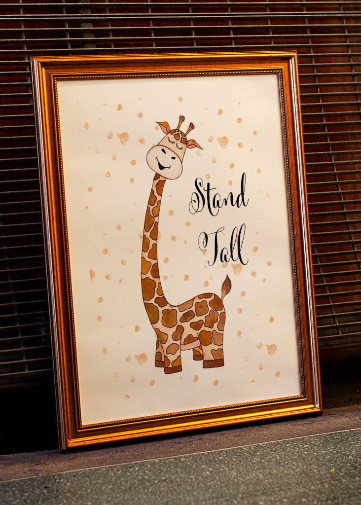 Postavte se na žirafu vysokou