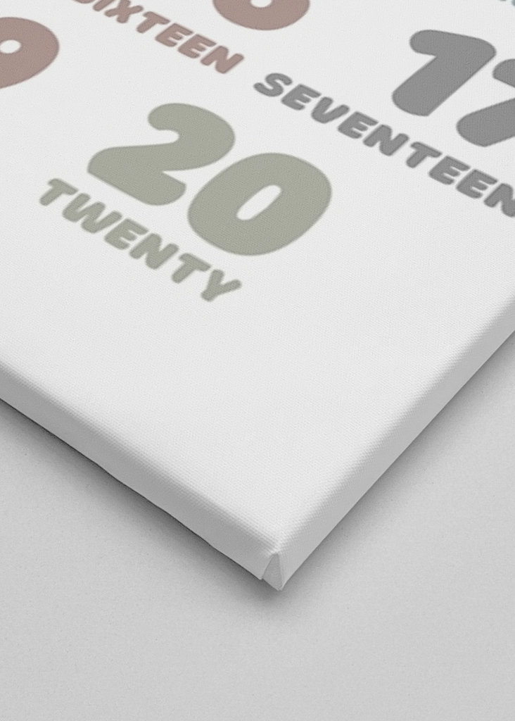 Kids numbers 1-20 Poster