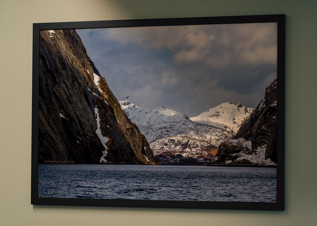 Der Trollfjord auf den Lofoten in Norwegen