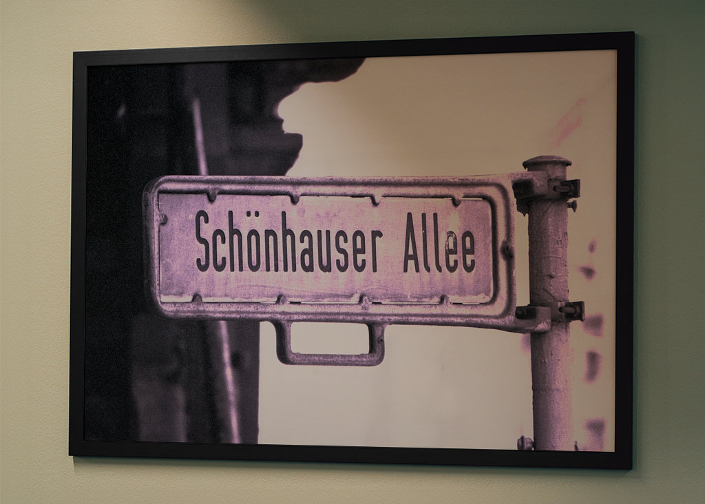 Straßenschild Schönhauser Alle