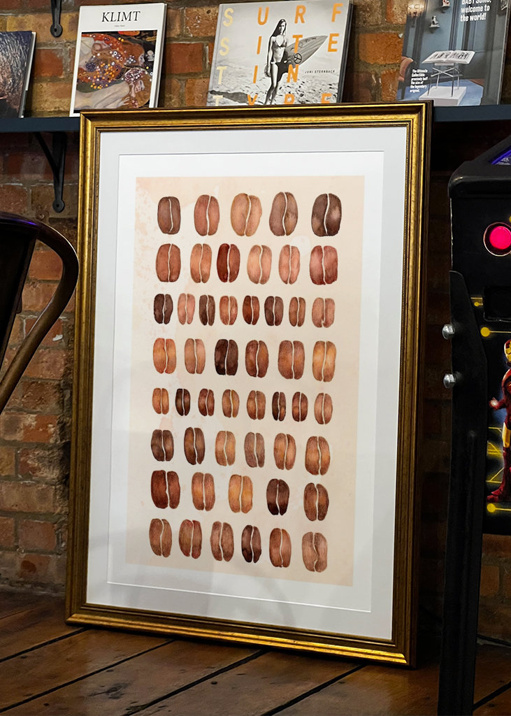 50 odstínů kávových zrn