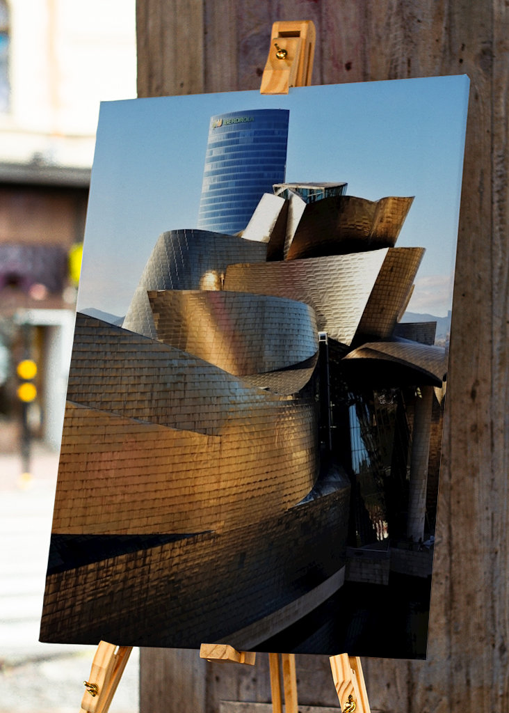 Guggenheim Bilbao in Gold