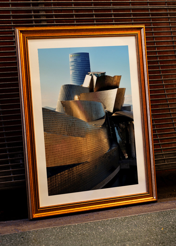 Guggenheim Bilbao in Gold