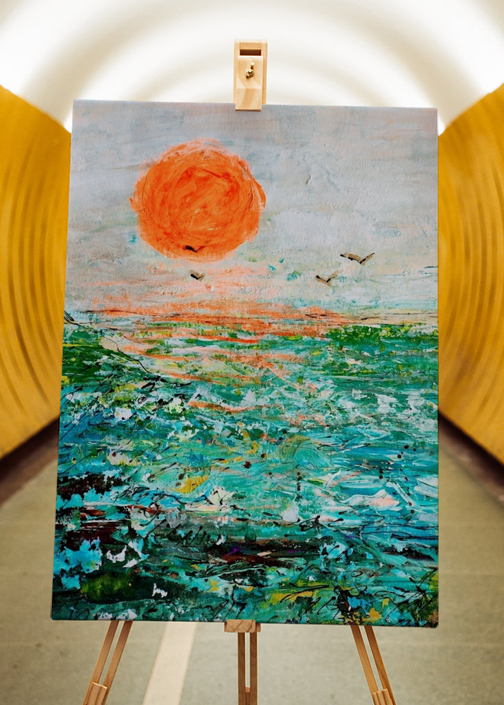 Sonnenuntergang abstrakt 