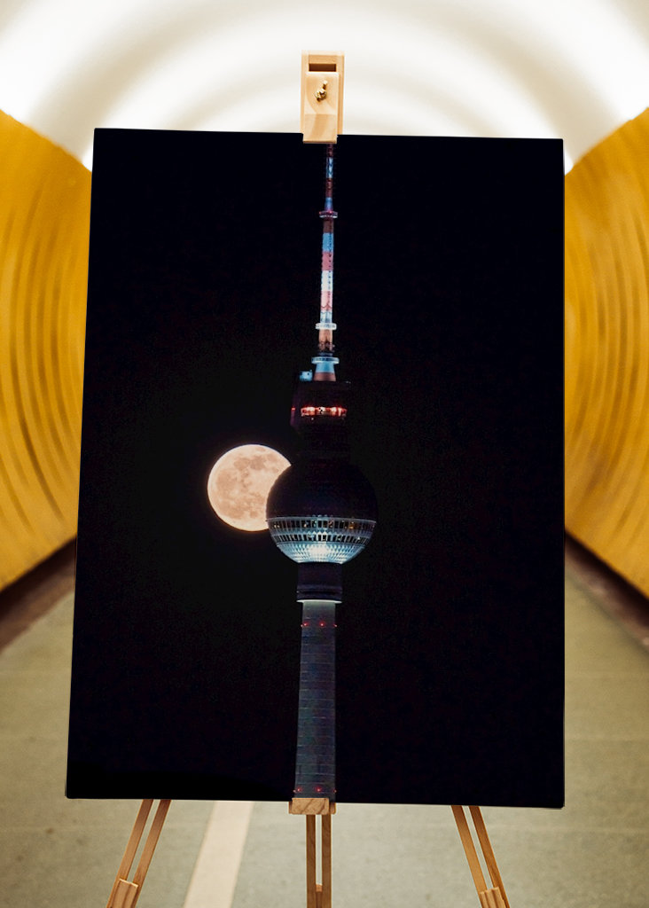 Vollmond am Fernsehturm 2