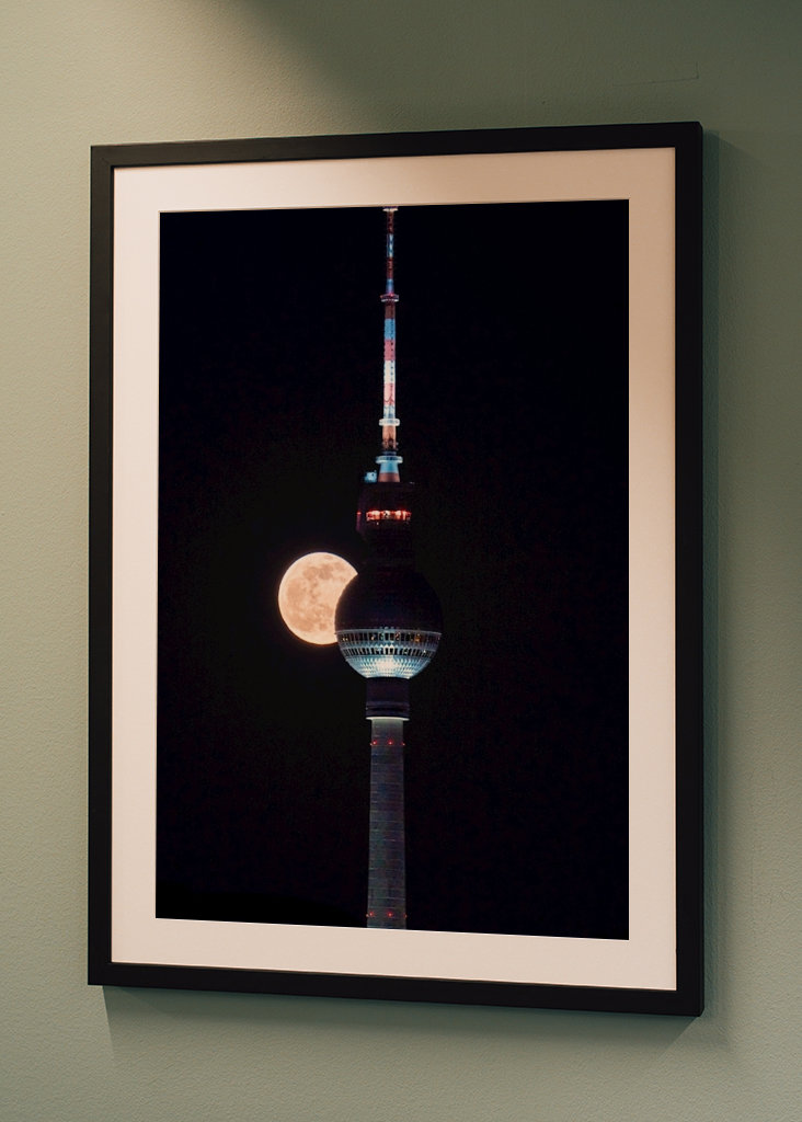 Vollmond am Fernsehturm 2