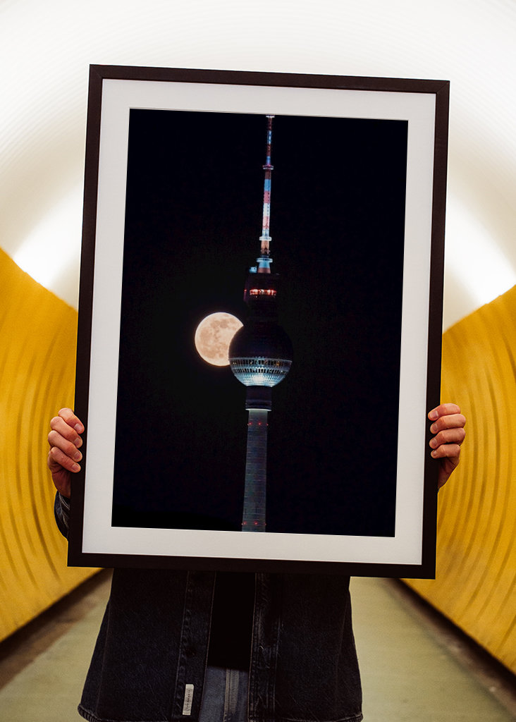 Vollmond am Fernsehturm 2