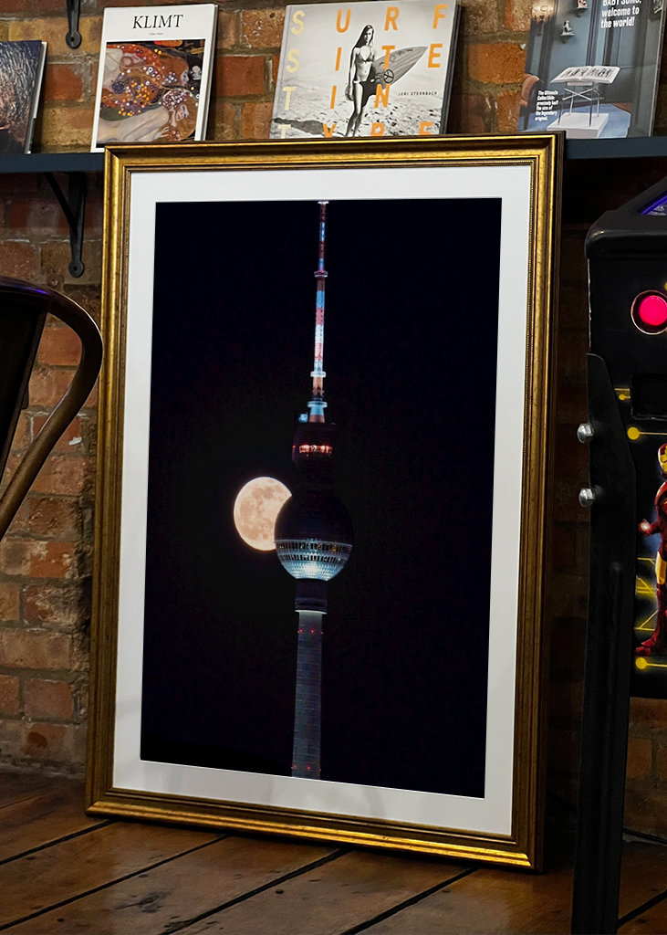 Vollmond am Fernsehturm 2