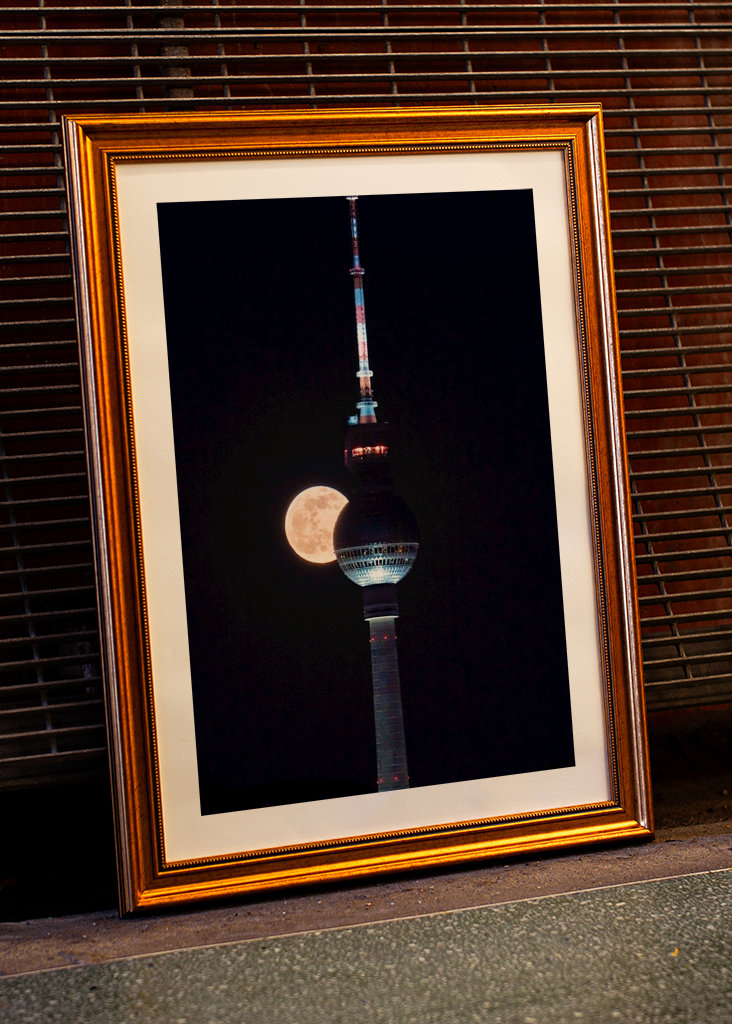 Vollmond am Fernsehturm 2