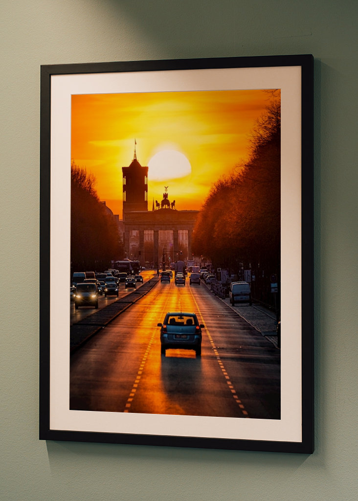 Sonne am Brandenburger Tor