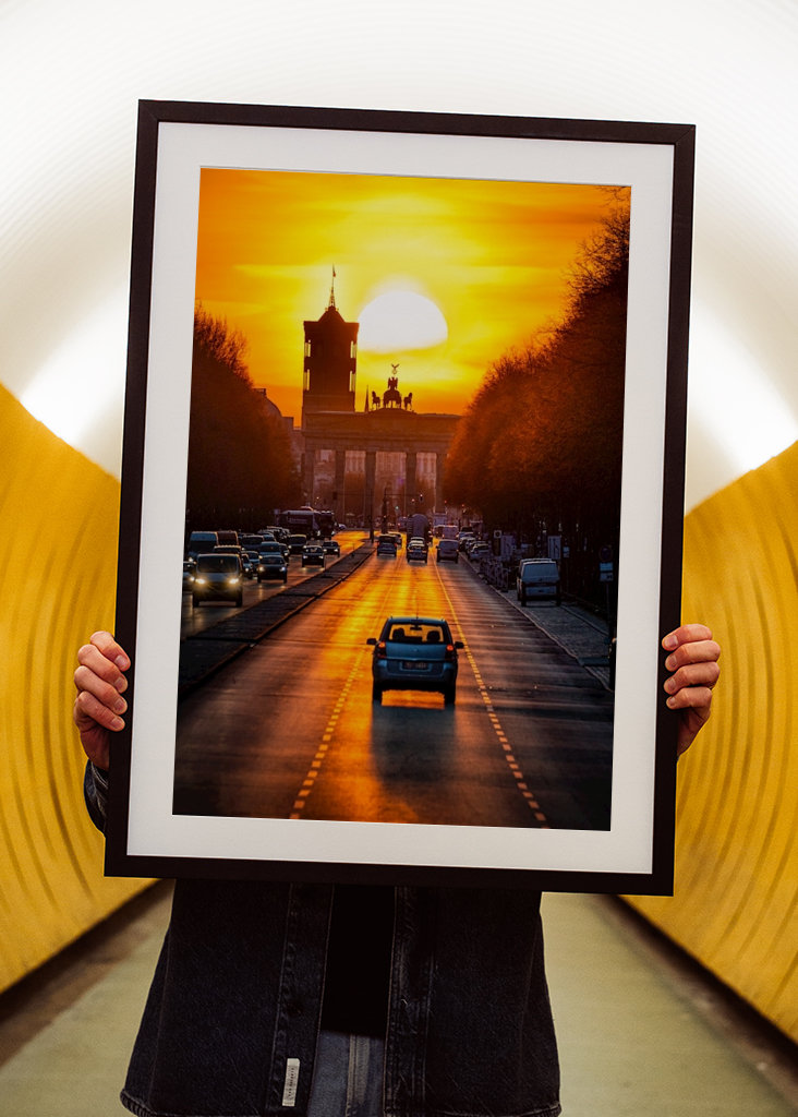 Sonne am Brandenburger Tor