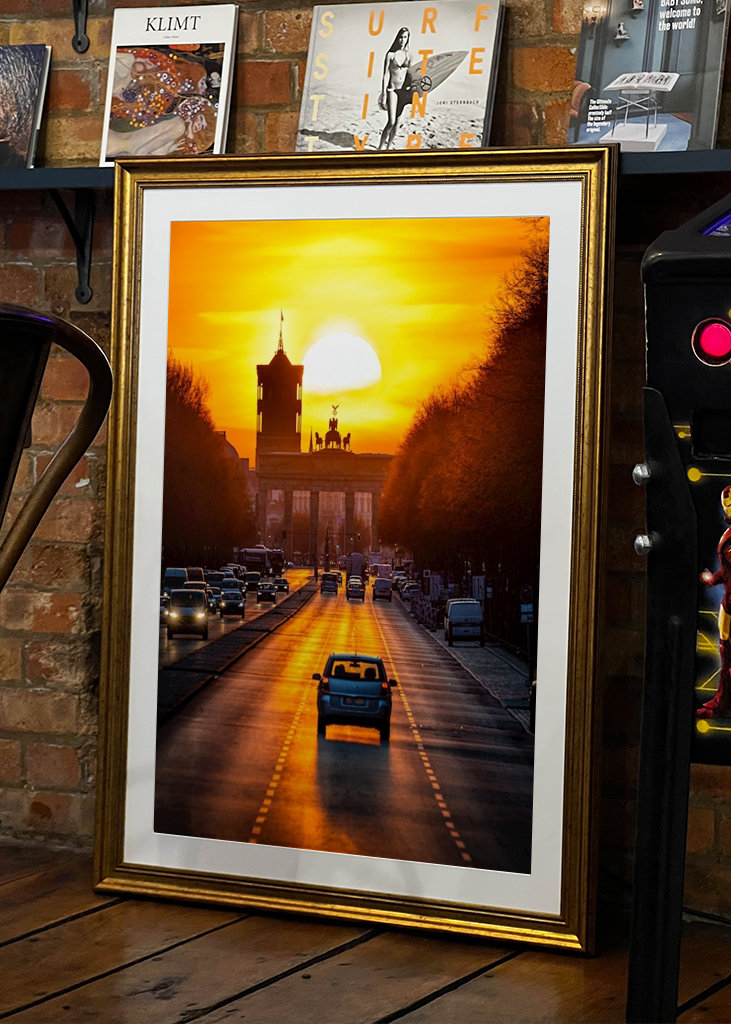 Sonne am Brandenburger Tor