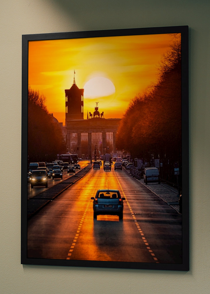 Sonne am Brandenburger Tor