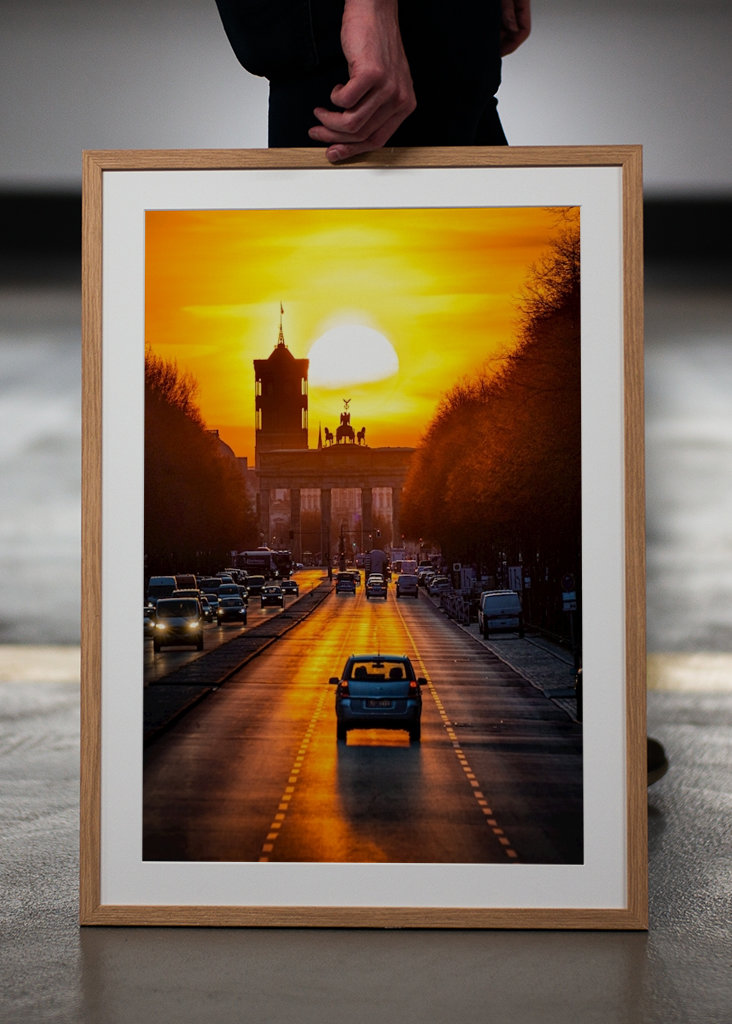 Sonne am Brandenburger Tor