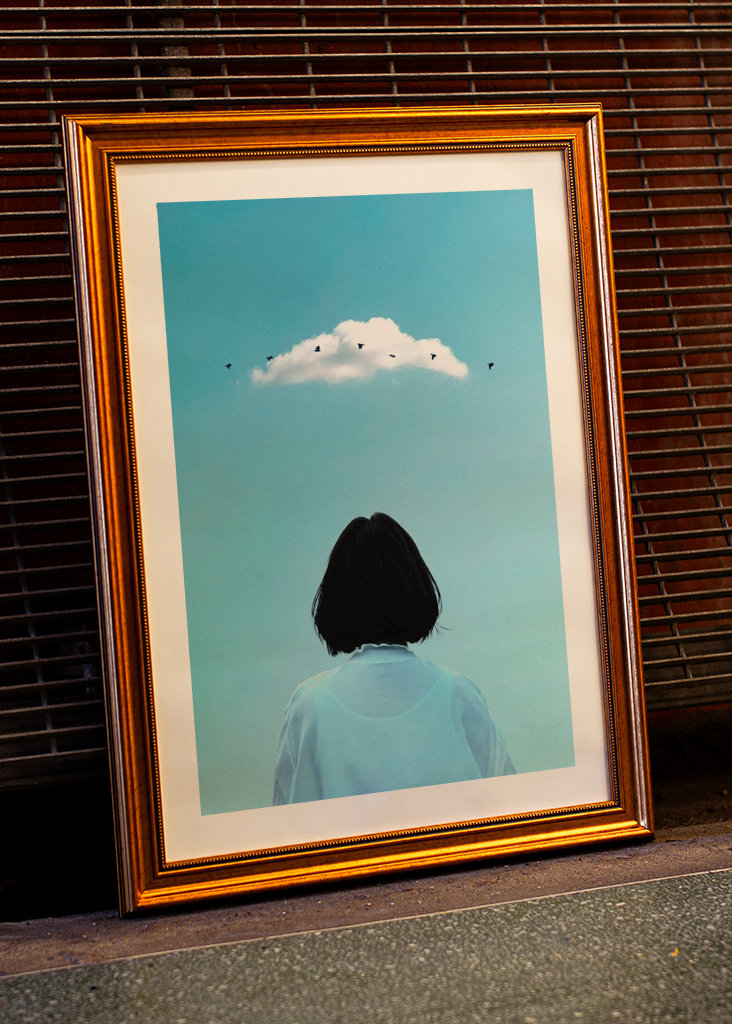 Hochfliegende Vögel