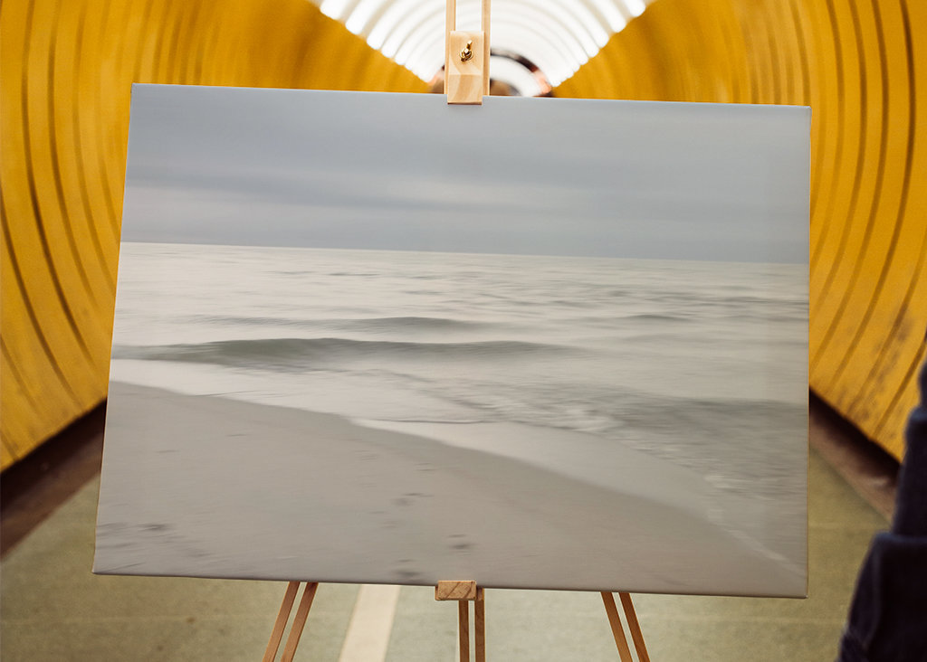 Paysage marin avec des nuages