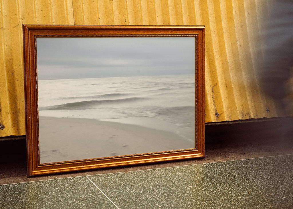 Paysage marin avec des nuages