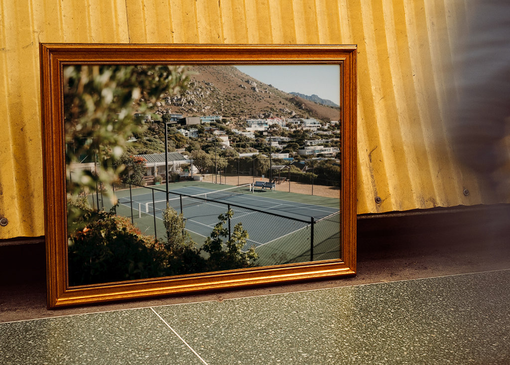 Tennisplatz in Südafrika