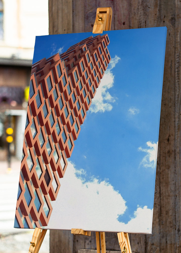 Immeuble de grande hauteur sur le piège