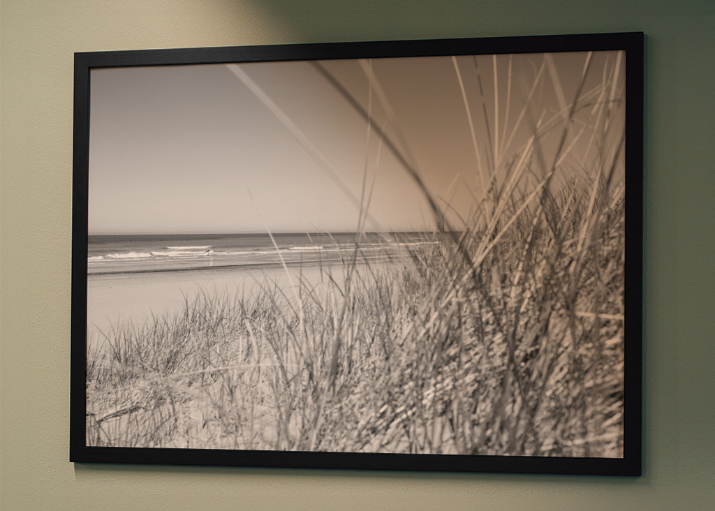 Plage noire et blanche 