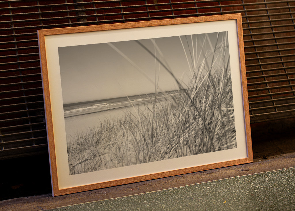 Plage noire et blanche 