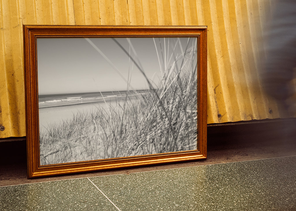 Plage noire et blanche 