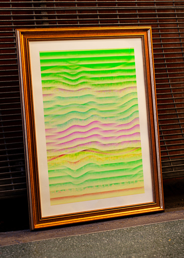 Viele bunte Papierstreifen