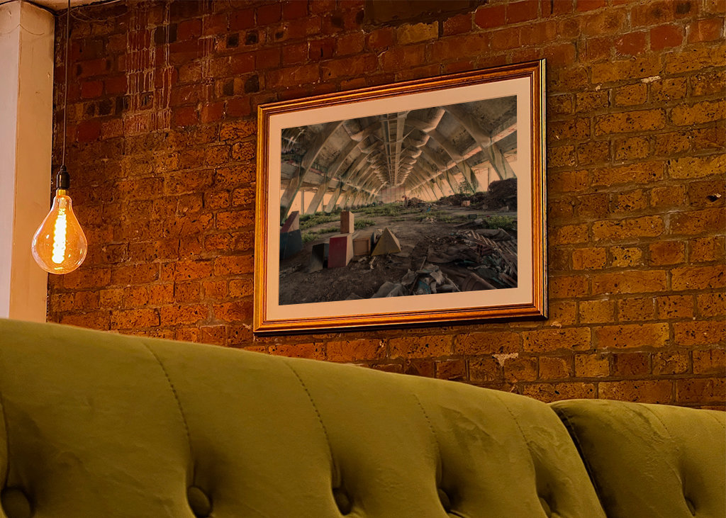 Verfall Beton Halle Lost place