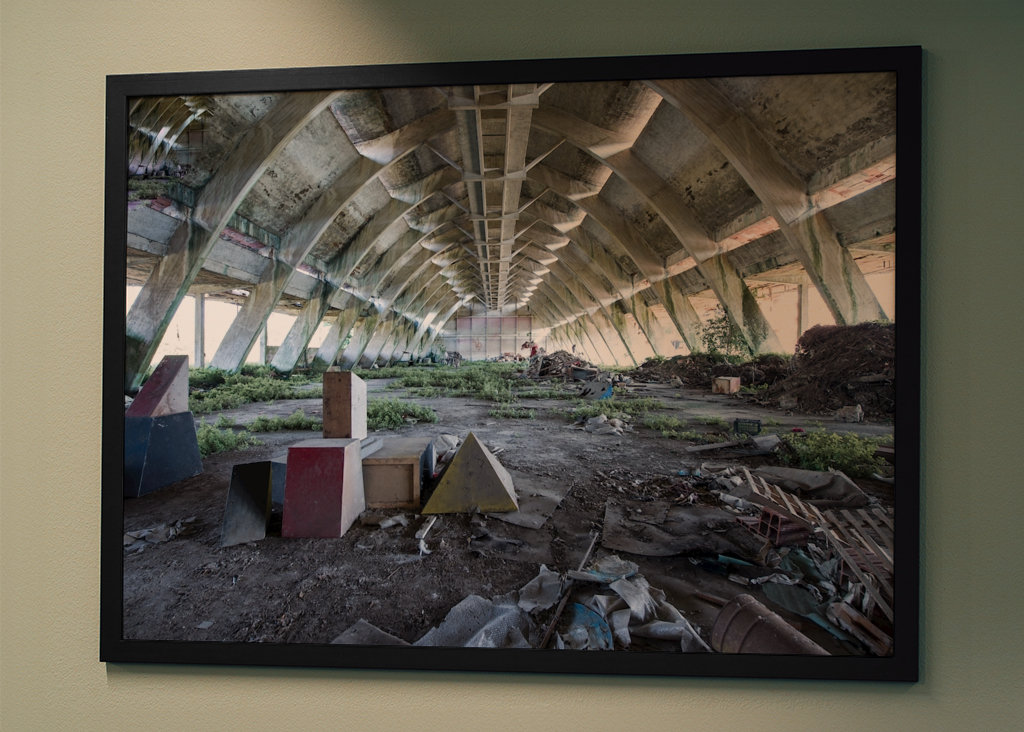 Verfall Beton Halle Lost place