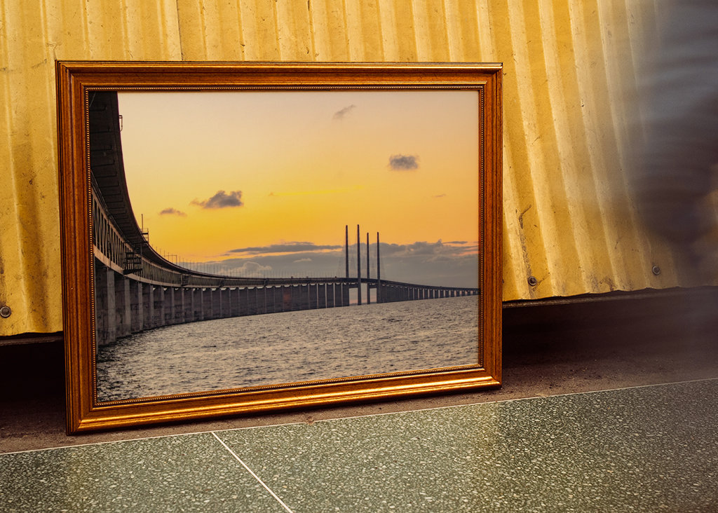 Sonnenuntergang über dem Sund