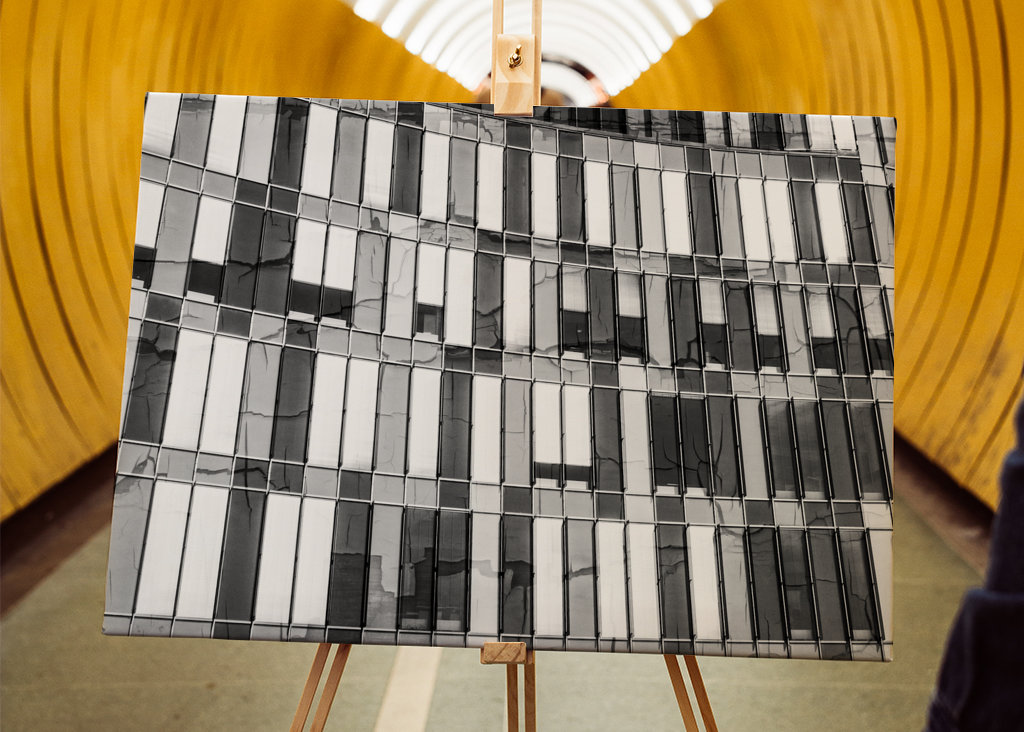 Fekete-fehér homlokzat