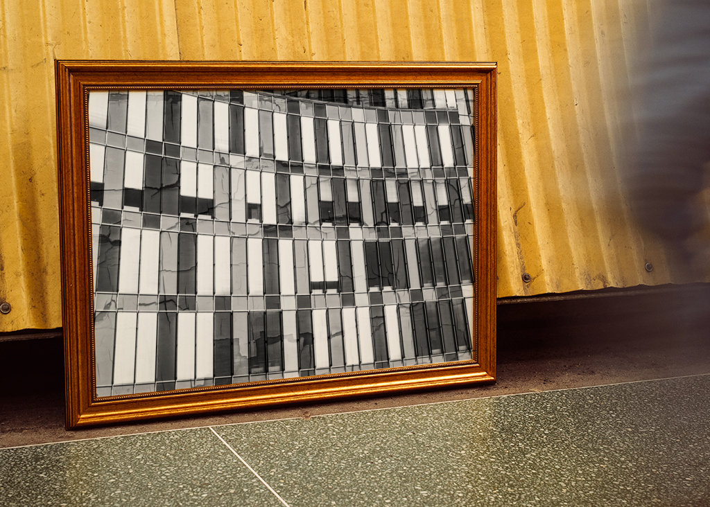 Fekete-fehér homlokzat