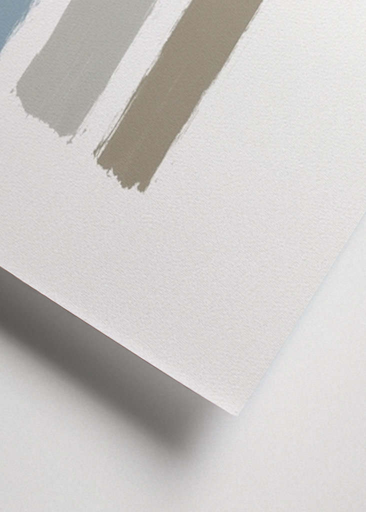 Blue & Taupe Stripes