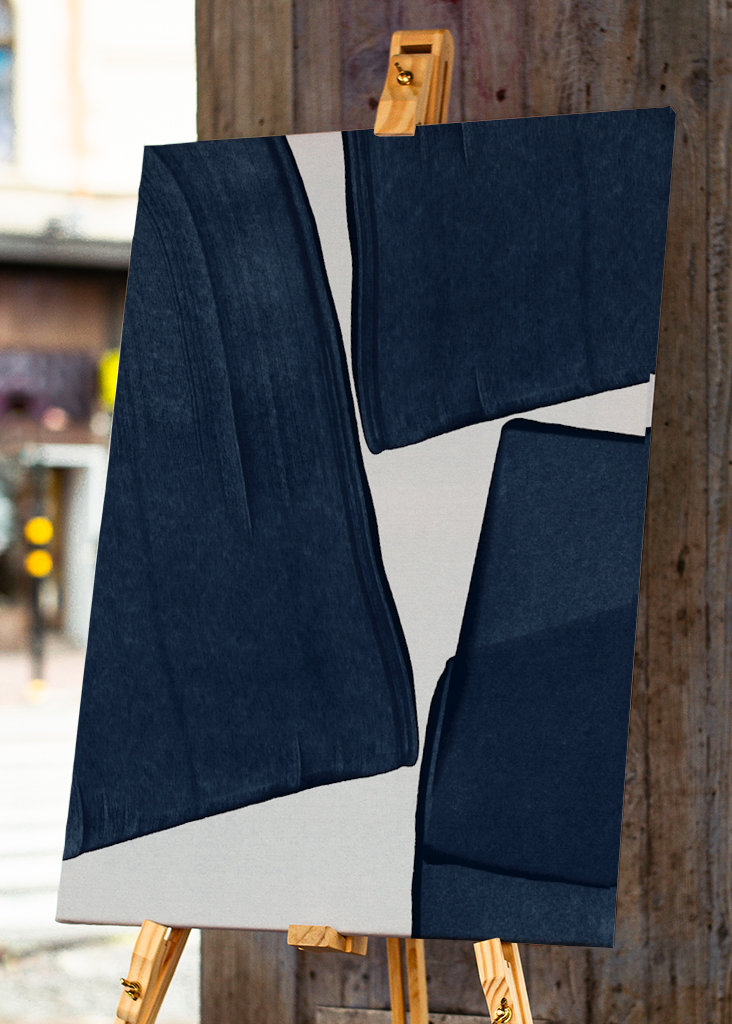 Minimalist Painting Blue III