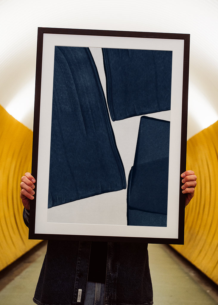 Minimalist Painting Blue III