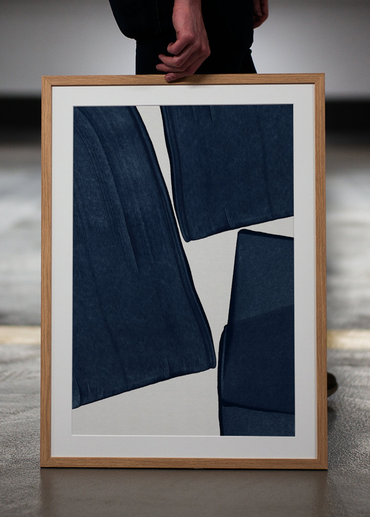 Minimalist Painting Blue III