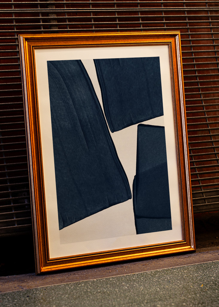 Minimalist Painting Blue III