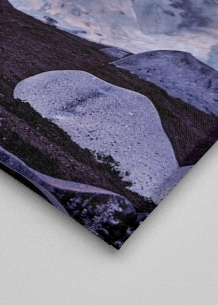 Eisblöcke im Abendlicht