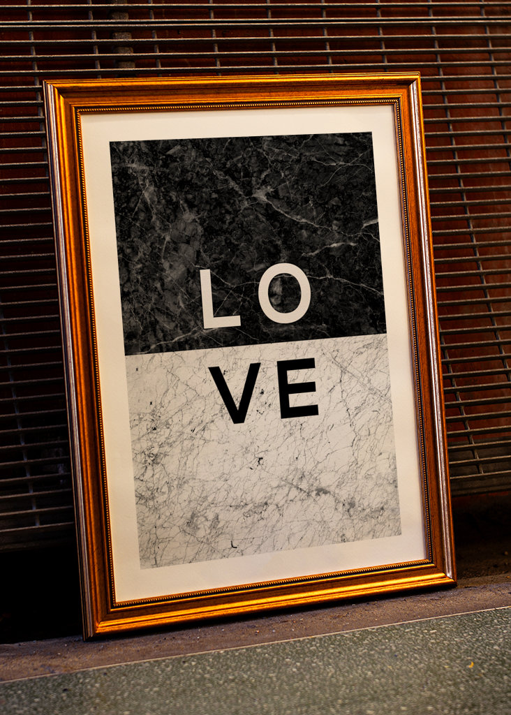 Liebe Schwarz-Weiß-Zitat